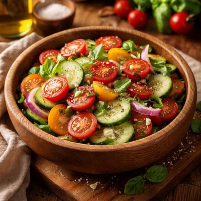 Image of Summer Tomato and Cucumber Salad