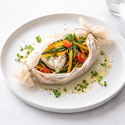 Image of Summer Vegetable Fish Bundles