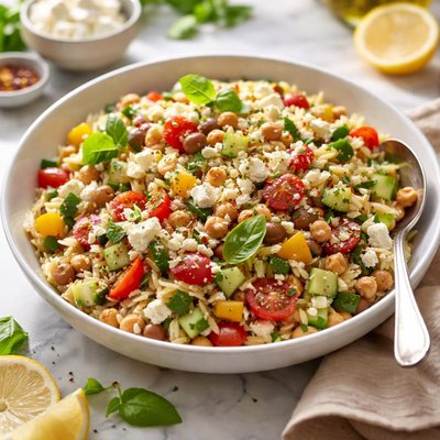 Image of Summery Chopped Orzo Salad