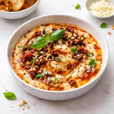 Image of Sun Dried Tomato Pesto Cheese Dip