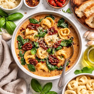 Image of Sun Dried Tomato Tortellini Soup