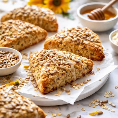 Image of Sunflower Oatmeal Scones