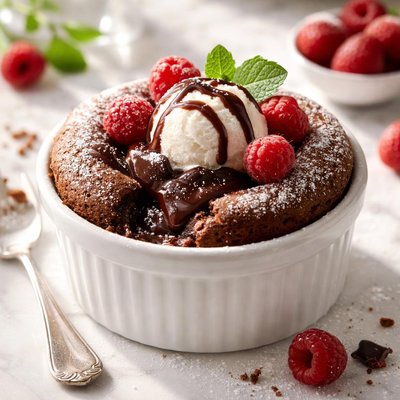 Image of Sunken Chocolate Souffle