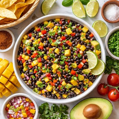 Image of Sunny Caribbean Black Bean and Mango Dip