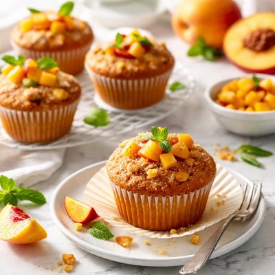 Image of Sunrise Peach Muffins