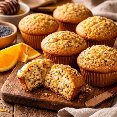 Image of Sunrise Poppy Seed Muffins