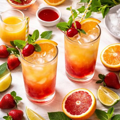 Image of Sunset Cooler Mocktail