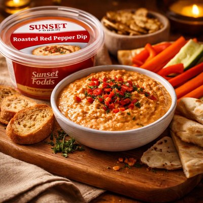 Image of Sunset Foods Roasted Red Pepper Dip