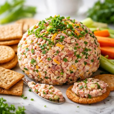 Image of Super Amazing Deviled Ham Cheese Ball