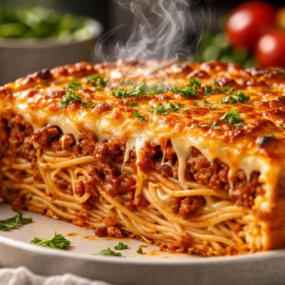 Image of Super Baked Spaghetti Pie