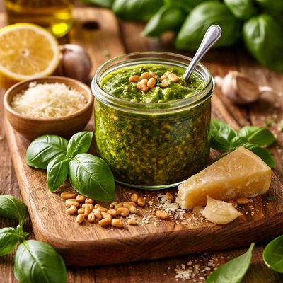 Image of Super Basil Pesto Healthy Version
