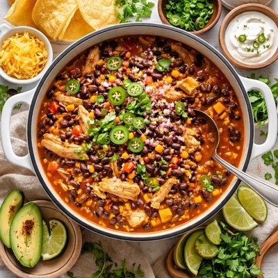 Image of Super Bowl Five Bean Chicken Chili