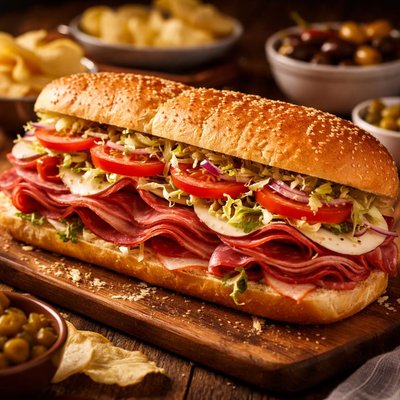 Image of Super Bowl Italian Submarine Sandwich
