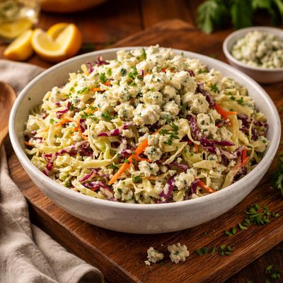 Image of Super Celebrity Fare Blue Cheese Cole Slaw