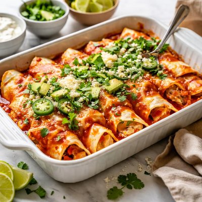 Image of Super Easy and Yummy Chicken Enchiladas