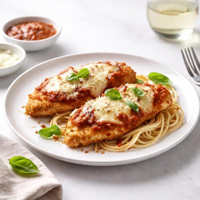 Image of Super Easy Baked Chicken Parmesan for Two