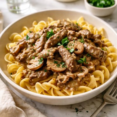 Image of Super Easy Beef Stroganoff