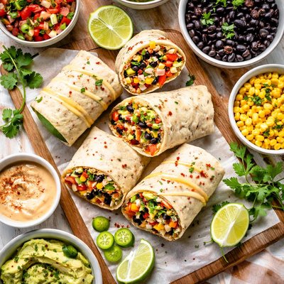 Image of Super Easy Black Bean Burritos