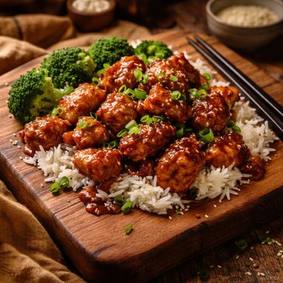 Image of Super Easy General Tso Chicken Dinner