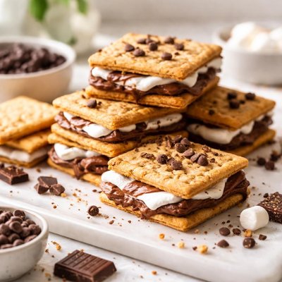 Image of Super Easy Graham Cracker Sandwiches