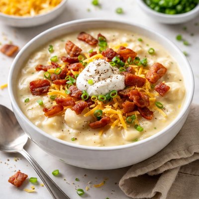 Image of Super Easy Loaded Potato Soup