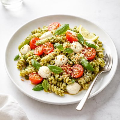 Image of Super Easy Pesto Pasta Salad