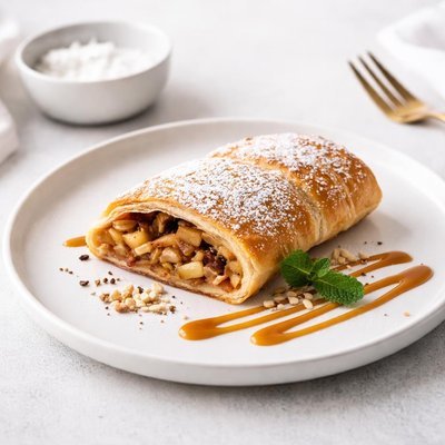 Image of Super Easy Puff Pastry Apple Strudel