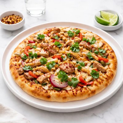 Image of Super Easy Thai Chicken Pizza