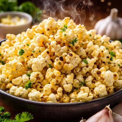 Image of Super Garlic Butter Flavored Popcorn