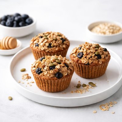 Image of Super Healthy Oatmeal Muffins