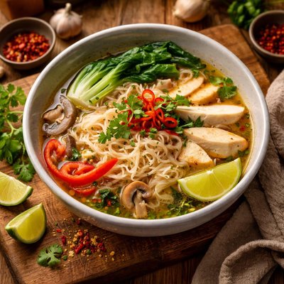 Image of Super Low Cal Thai Noodle Soup