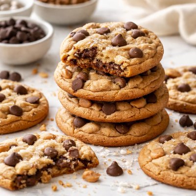 Image of Super Soft Chocolate Chip Peanut Butter Cookies