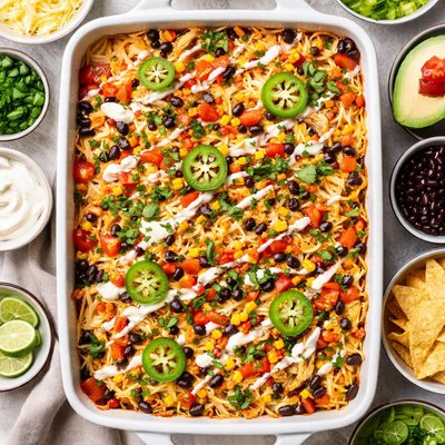 Image of Super Tasty Lite Mexican Chicken Casserole