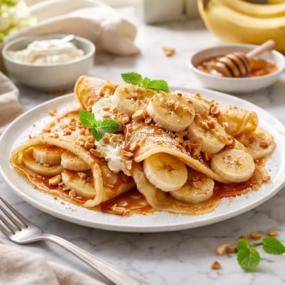 Image of Super Yummy Banana Crepes