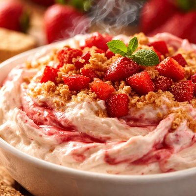 Image of Superfantabulious Strawberry Cheesecake Dip