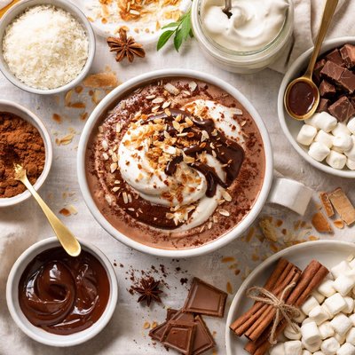 Image of Superrich Hot Chocolate with Coconut Cream