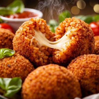 Image of Suppli Al Telefono Fried Rice Cheese Balls