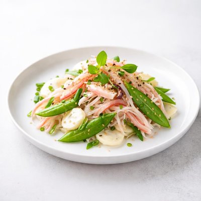 Image of Surimi Crab Salad with Snow Peas and Water Chestnuts