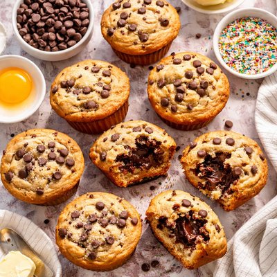 Image of Surprise Chocolate Chip Muffins