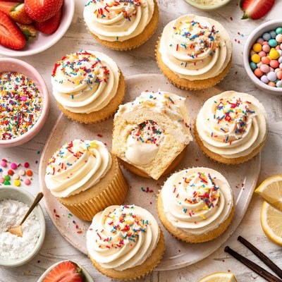 Image of Surprise Cream Filled Cupcakes