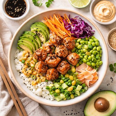 Image of Cuenco de sushi vegetariano