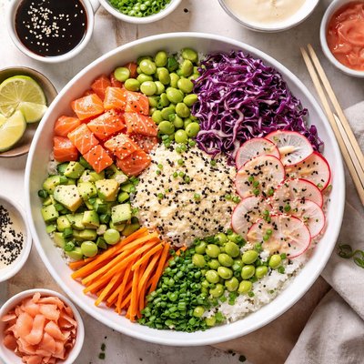 Image of Sushi Roll Rice Salad