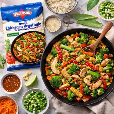 Image of Swanson Quick Chicken Vegetable Stir Fry