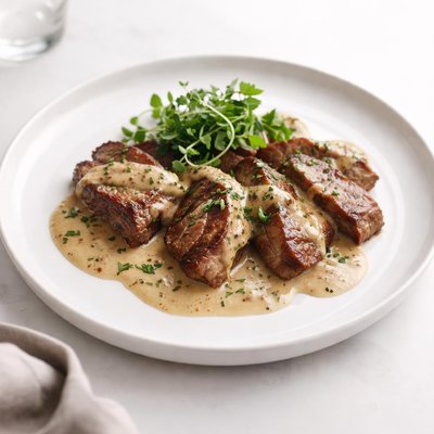 Image of Swedish Minute Steaks with Mustard Sauce