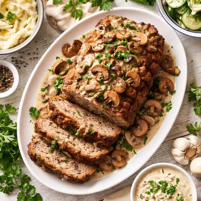 Image of Swedish Mushroom Meatloaf