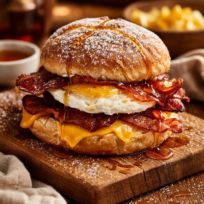 Image of Sweet and Salty Breakfast Sandwich