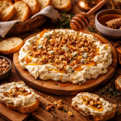 Image of Sweet and Salty Honey Cheese Spread