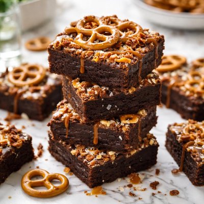 Image of Sweet and Salty Pretzel Brownies
