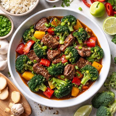 Image of Sweet and Sour Beef with Broccoli