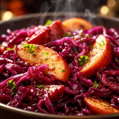 Image of Sweet and Sour Cabbage with Apples